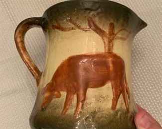 Cow pitcher -unmarked Roseville
