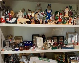 Hand carved Christmas Santas -Germany, Europe