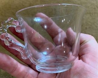 Candlewick punch bowl and cups