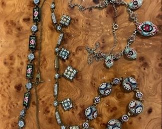 Micro mosaic antique jewelry