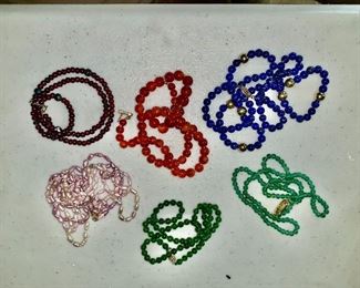 Pearls, Lapis, semi-precious stones