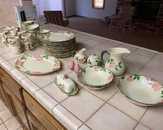 Franciscan China Serving Platter, Bowls, Pitcher