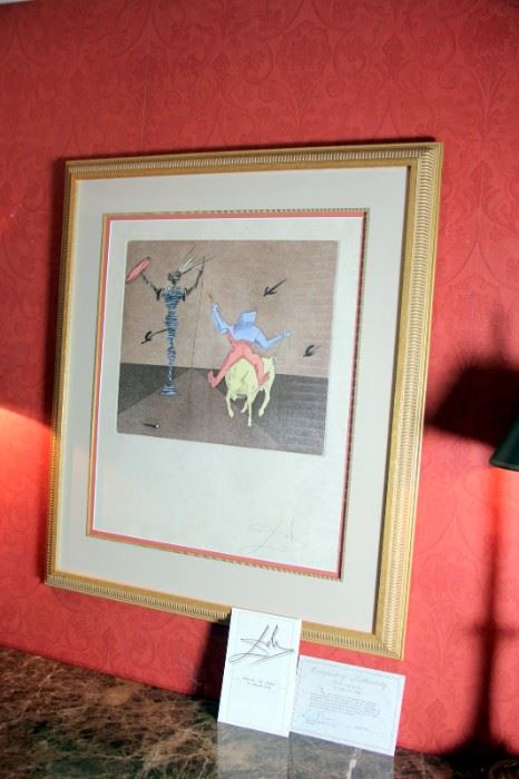 Savador Dali Print “Master & Squire”, #97 of an Edition of 150