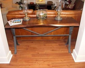 Wood Slab Sofa Table