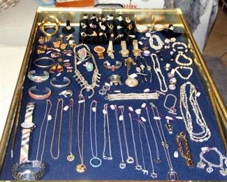 Women’s Rolex Date Just Watch, 18K Bracelet, Lots of Gold Jewelry, Southwest Sterling Jewelry,