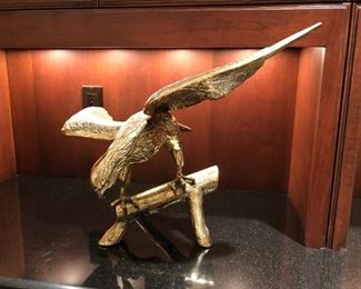 LARGE BRASS EAGLE 17" X 26"