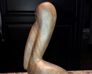 WOODEN PELICAN FIGURE