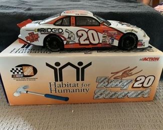 DIE CAST TONY STEWART 1999 HABITAT ORANGE WHITE BOX