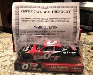 DIE CAST WARD BURTON AUTOGRAPHED