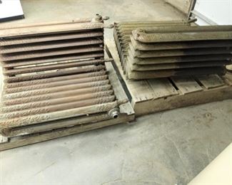ANTIQUE CAST IRON CORNER RADIATORS