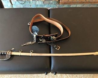 SWORD AND LEATHER BELT