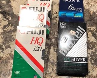 UNOPENED VHS TAPES