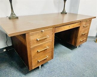 Alma mid century walnut desk