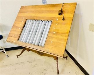 Antique drafting table