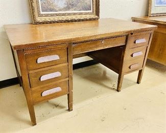 Antique oak desk