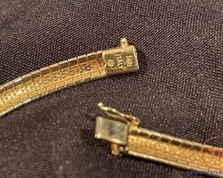 14K Gold Slide Necklace