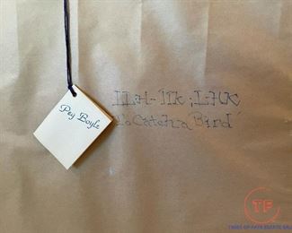 Signed "To Catch A Bird" Wall Art