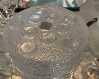 LALIQUE Powder Jar "Roger"
