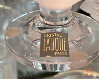 LALIQUE Tete De Lion Cigar / Match Holder