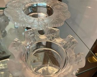 LALIQUE St Nicholas Cherub Ashtray / Trinket Dish