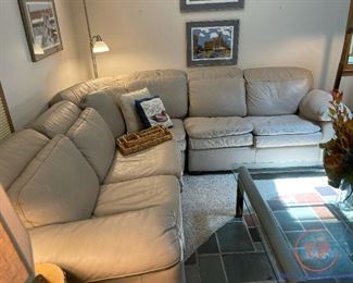 Leather Sectional Sofa / Couch