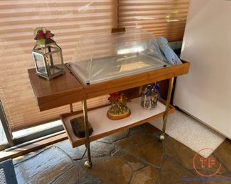 MCM Teak Wood Serving Cart