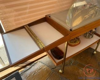 MCM Teak Wood Serving Cart