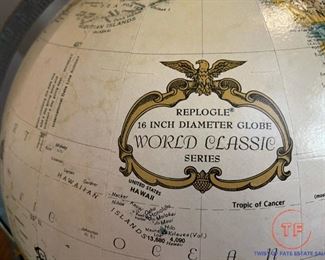 16" Replogle Globe on Metal Stand