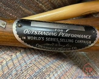 1931 CHEVROLET Performance Award Baseball Bat