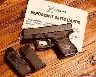GLOCK 27 (.40 Caliber) with 2 Clips