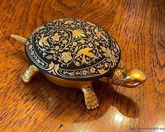 Antique Damascene BOJ EIBAR Spanish Hotel Front Desk Bell