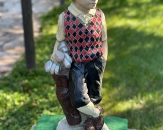Concrete Yard Art Golf Caddy