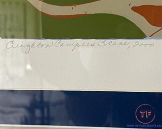 “Creighton Campus” Serigraph by JUDITH WELK