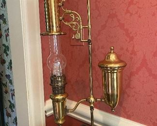 Antique student lamp by Aladdin 