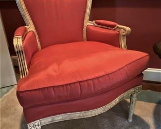 Louis XVI style BERGÈRE arm chair by Hickory 
