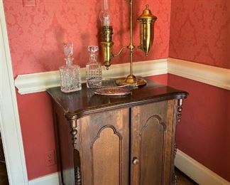Victorian cabinet with Gothic Revival style elements 