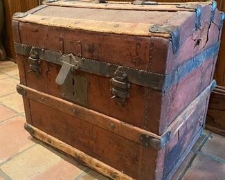 A small antique trunk