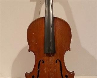 Antique 'copy' stradivarius violin most likely made in Germany in the late 1800s.    These were typically made in Germany or France as sort of a 'tribute' to Stradivarius during the mid 1800s to early 20th century.  