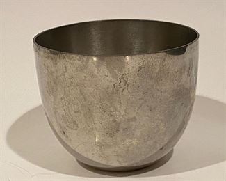 A Jefferson pewter cup.   Named after Thomas Jefferson