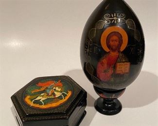 Hand painted lacquer from Russia 