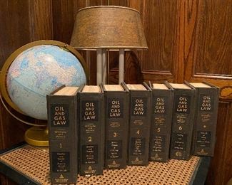 A vintage volume set of Oil and Gas Law books by Williams and Meyers