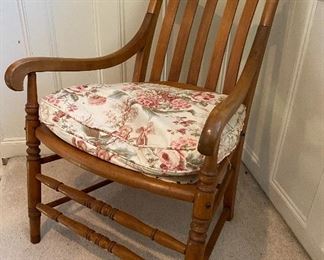 An antique arm chair of the late 1800s