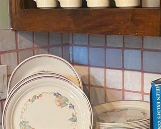  Corelle dinnerware in the Abundance Pattern 