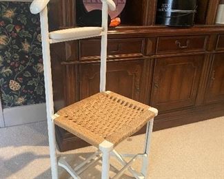 Valet stand and chair from Italy 