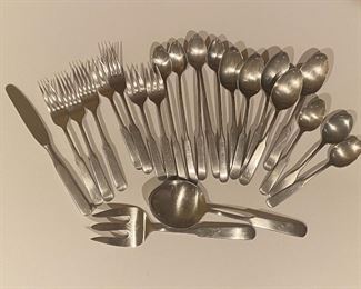 Vintage stainless Lauffer flatware from Germany 