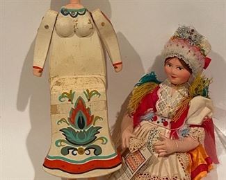 A small sample of vintage dolls from around the world