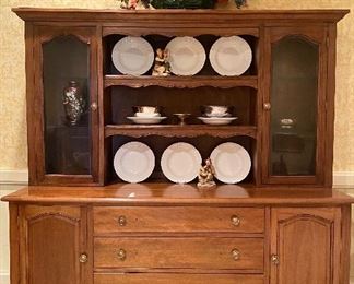 French provincial china cabinet 