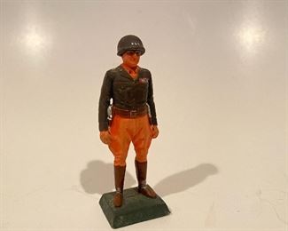Small metal figure of General Patton 