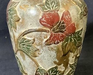 Hand Painted Vintage Ceramic Hummingbird Vase
