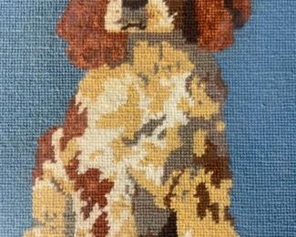 Needlepoint Artwork of a Puppy
